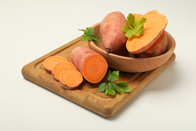 Sweet potato, concept of healthy food, vegetables
