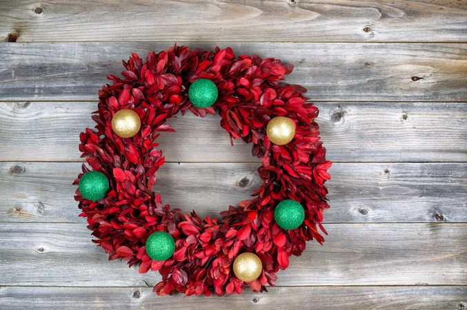 Christmas wreath with Ornaments