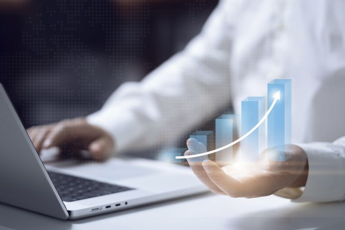 Business growth, boost up business ,success, investment profit increase
