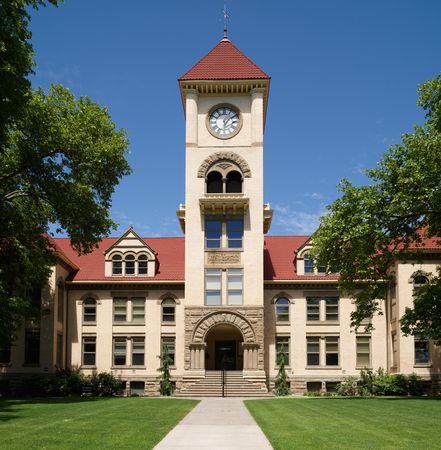 Memorial Hall, the oldest building on the Whitman University campus in Walla Walla, Washington
