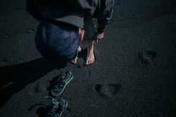 Man standing on beach