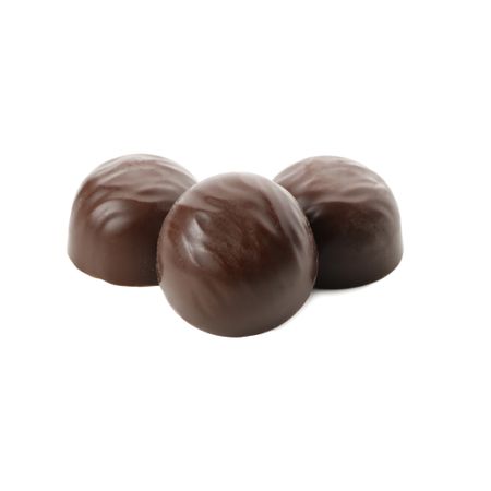 Tasty chocolate candies isolated on blank background