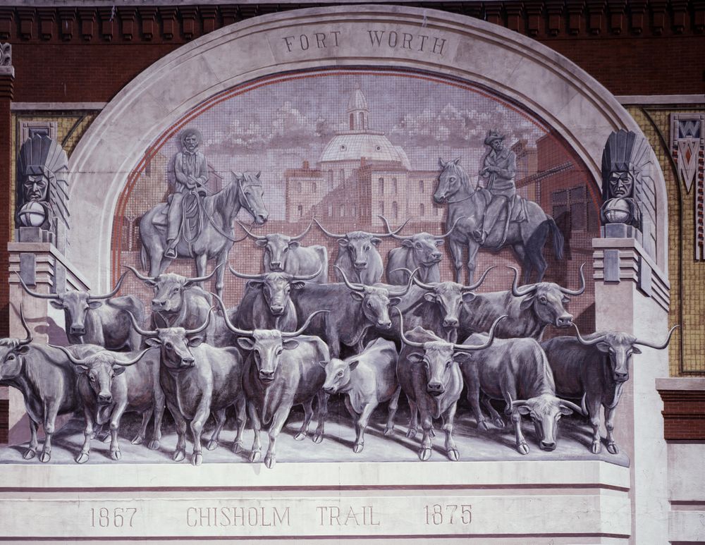 Chisholm Trail Mural, Fort Worth, Texas