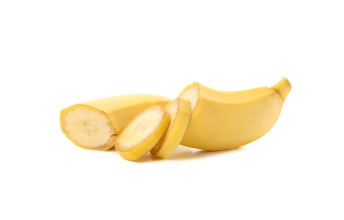 Banana isolated on studio background. Fresh fruit
