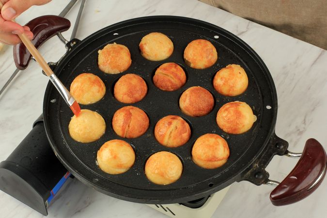Making Takoyaki
