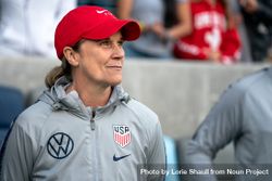 St. Paul, Minnesota, USA - Sept 3, 2019: Jill Ellis, Team USA women’s soccer coach 42Rx34