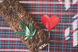 A loaf of grainy bread infused with cannabis