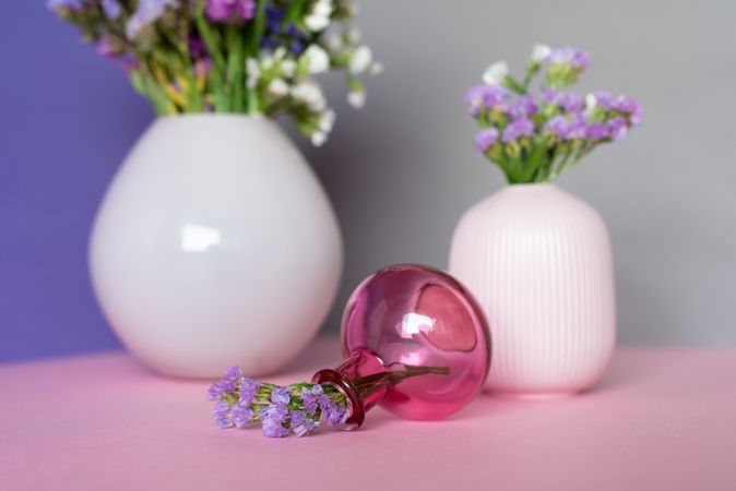 Multicolor sea lavender flowers bouquet