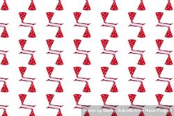 Pattern of red holiday ornaments 0gQ1j4