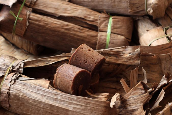 Natural Traditional made Palm Sugar Block, Gula Aren Bawean from Eas Java, Indonesia