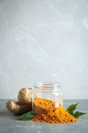Fragrant seasoning - turmeric, one of the main ingredients in Indian curry