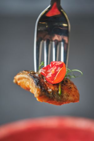 Eel in sauce with chili pepper
