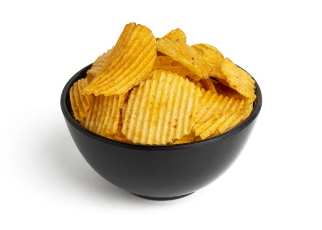 potato chips on bowl