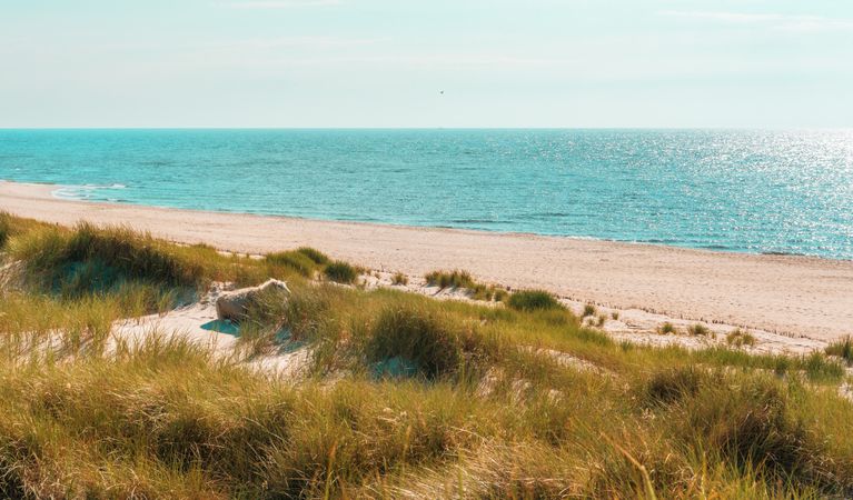 Beautiful nature scenery on Sylt island in North Sea, Germany