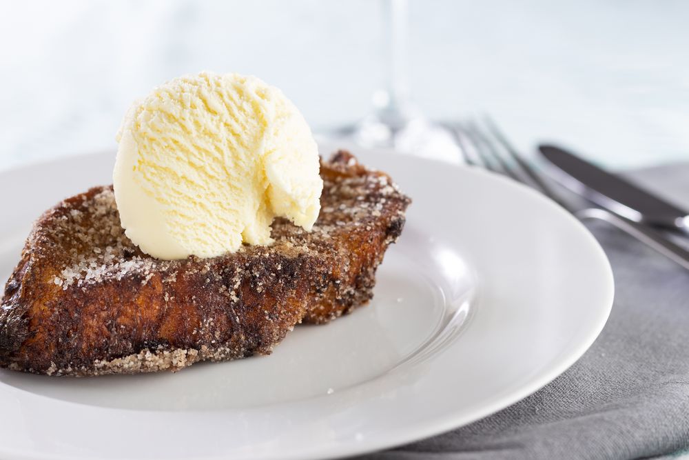 French toast, traditional Brazilian Christmas dessert. Known in Brazil as rabanada.
