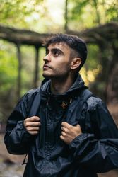 Portrait of a man in the forest