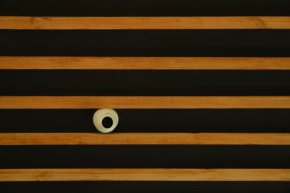background with horizontal wooden inserts