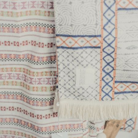 Two Patterned textiles