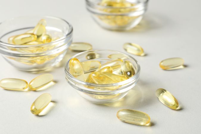 Immunity support capsules - Omega, health care concept