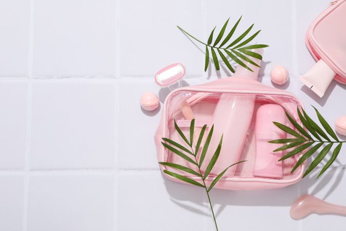 Toilet bag for different toilet and self care accessories