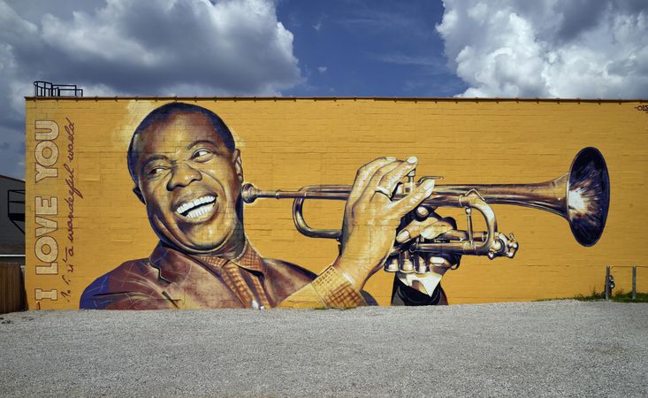 One of several downtown murals in Lexington, Kentucky