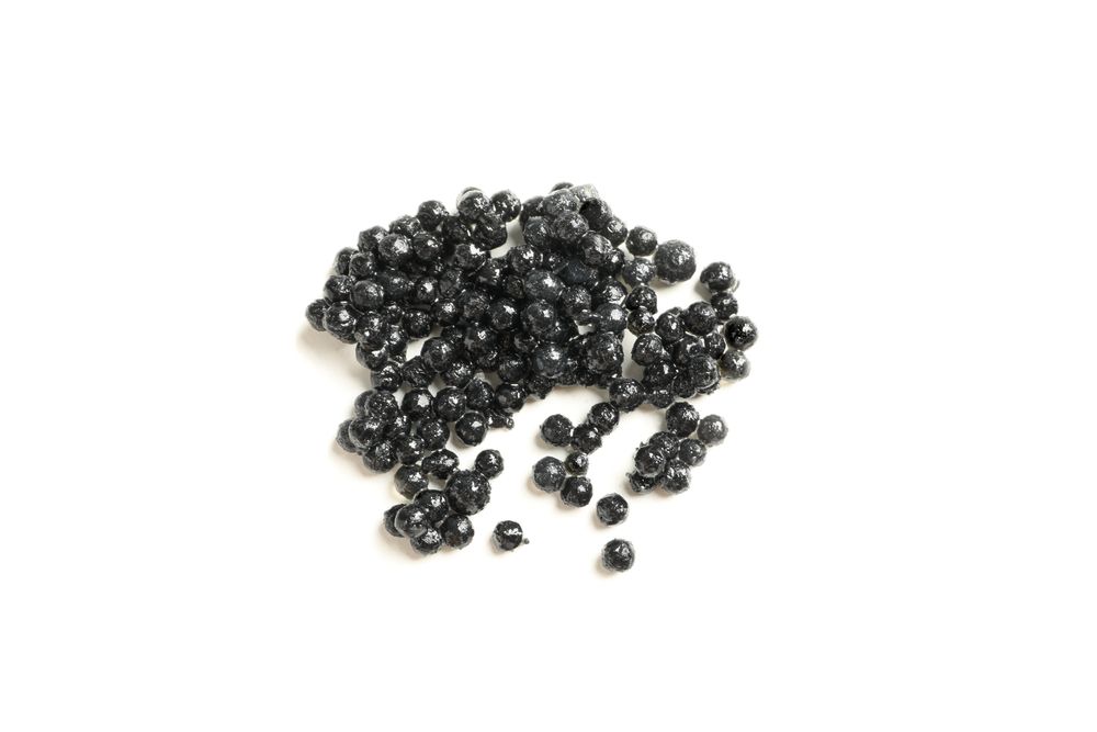 caviar isolated on plain background, closeup