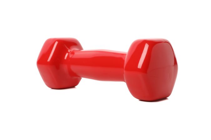 Dumbbell isolated on blank background. Healthy lifestyle