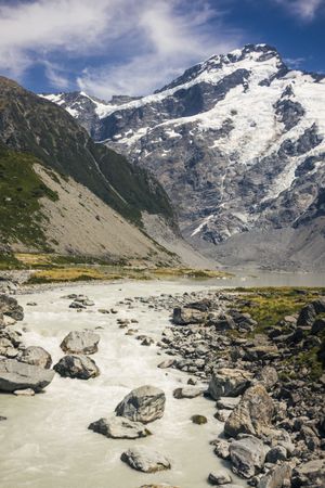 Beautiful landscape of mountains at New Zealand