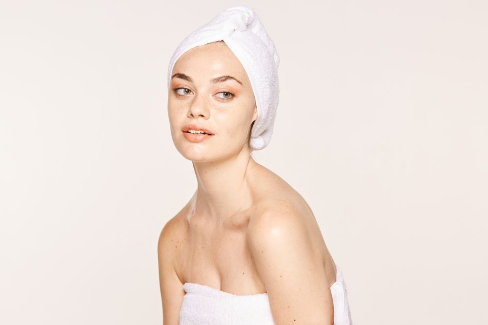 female with radiant body after cosmetic procedure