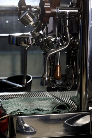 Stand By Espresso Machine at Coffee Shop