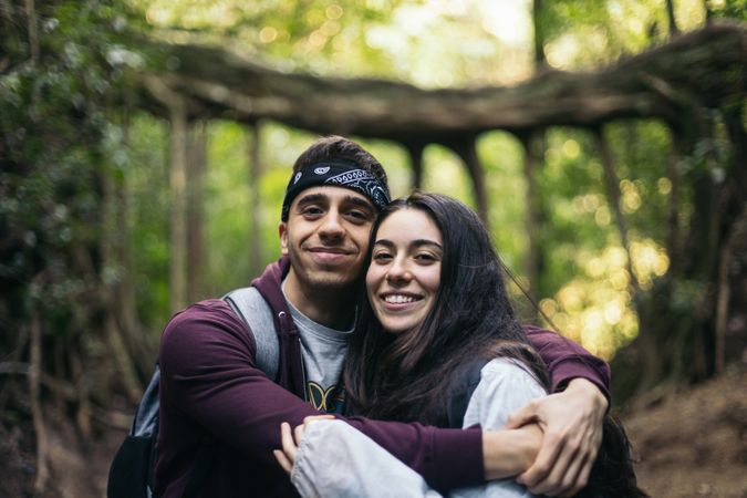 Friends in a jungle in Costa Rica