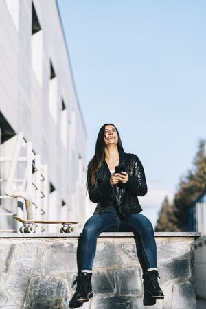 Woman chatting on the mobile phone