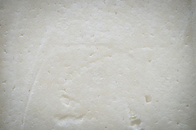 Close up foam box texture