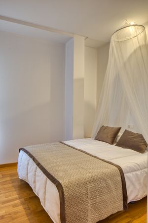 Interior of bedroom in modern design