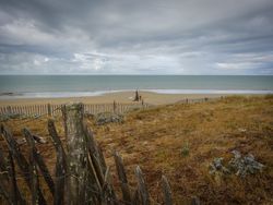 The coastal path at dawn, La Couarde sur Mer, France