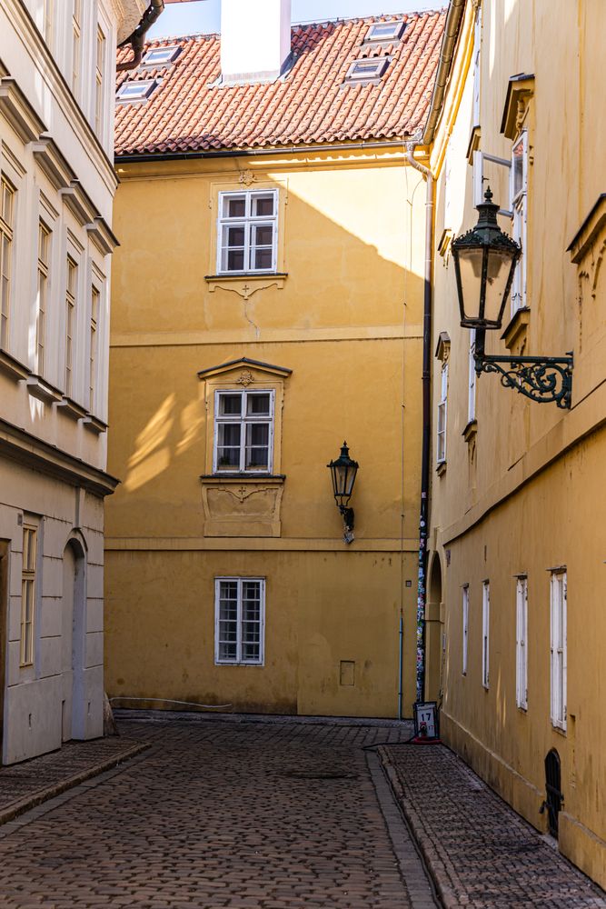 Narrow street of Old Prague