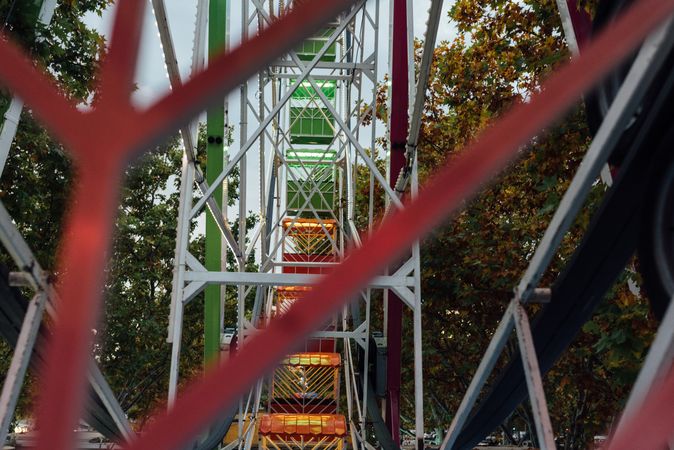 Ferris wheel in amusement park