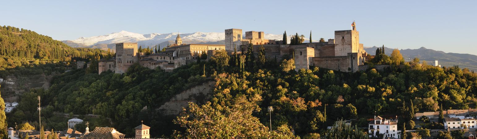Alhambra and Granada landscape from Albaicin
