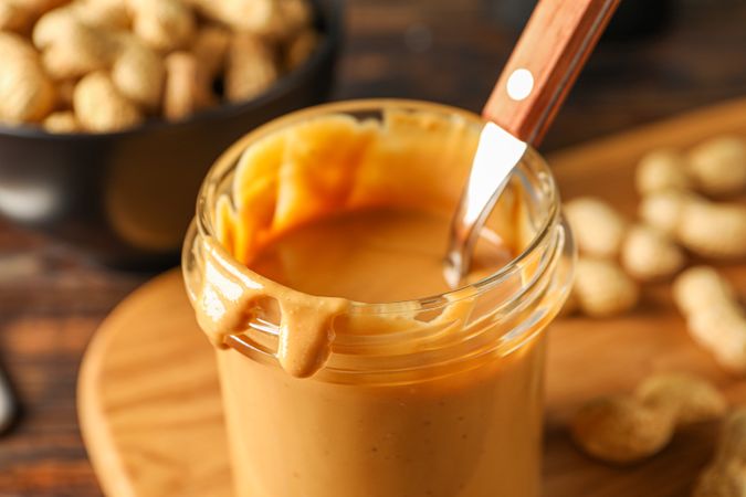Yummy breakfast composition on wooden table, space for text and closeup
