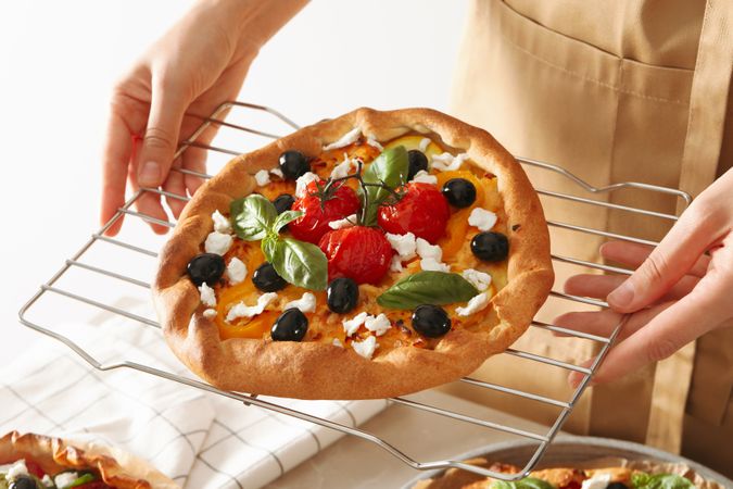 Concept of tasty food, tasty Vegetable galette