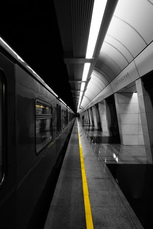Underground train station