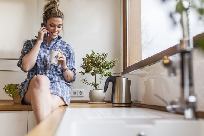 woman at home