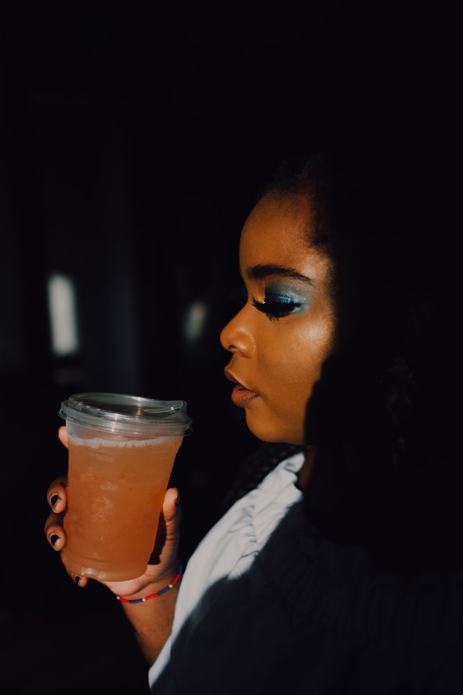 Headshot of confident trendy Black woman