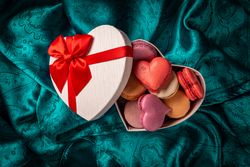 Colorful macaroons or macarons