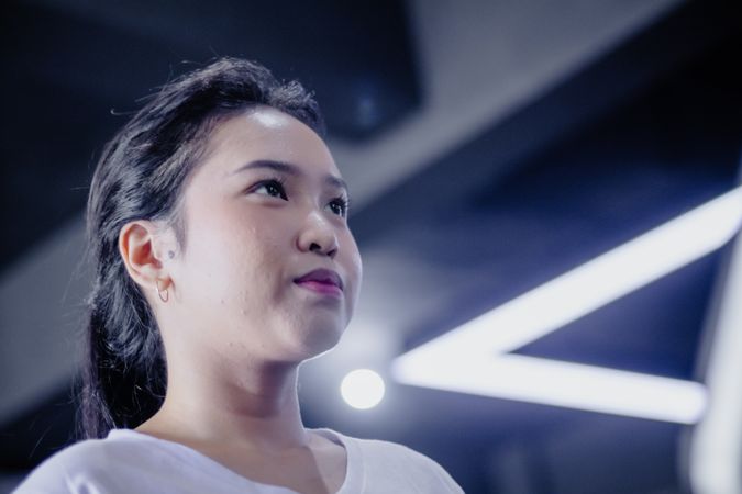 Young Woman's Gaze: A Portrait