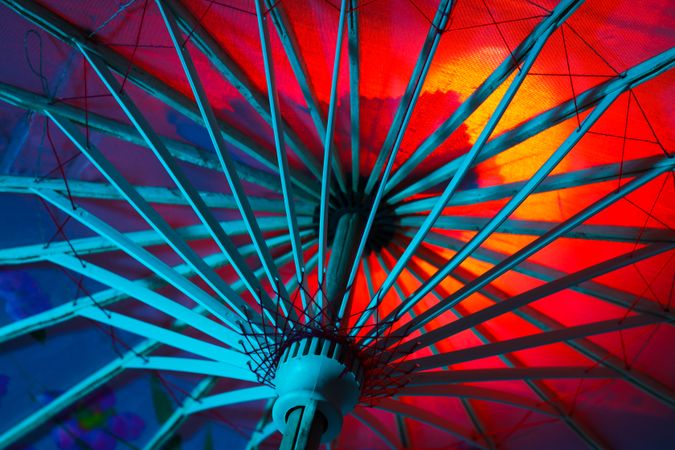 Traditional japanese umbrella, traditional japanese accessories concept