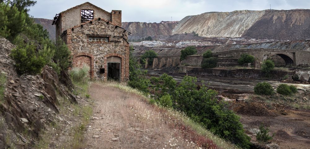 Old mining structures in Riotinto