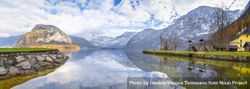 Panorama of Austrian Alps and lake 5qL6a0