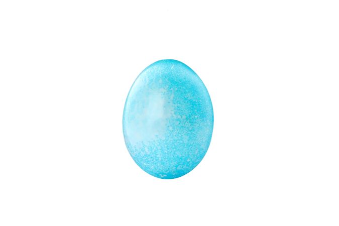 Decorative easter egg isolated on blank background. Festive tradition