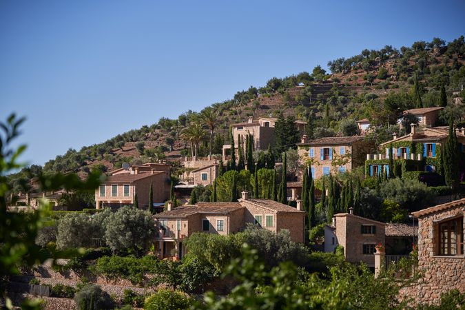 Ancient town located on hill